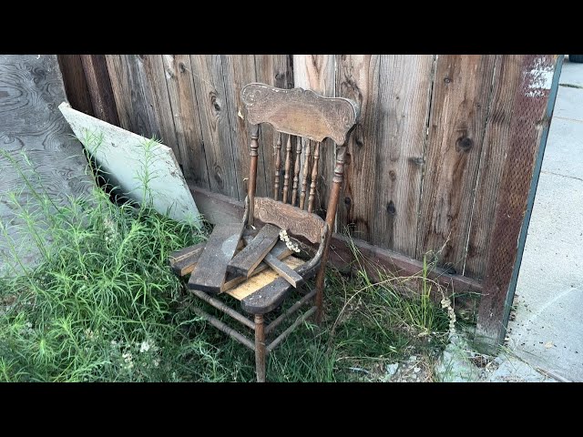 1930’s Bent and Bro chair saved from the trash || ANTIQUE CHAIR RESTORATION