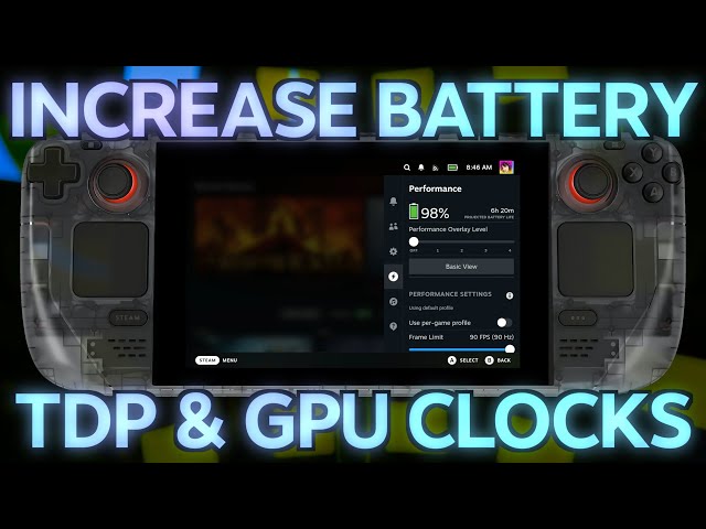 「The Steam Deck Masterclass Vol 16 - Saving Battery with TDP and Manual GPU Clocks」