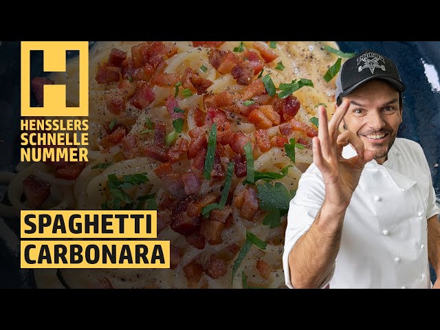 Schnelles Spaghetti Carbonara Rezept von Steffen Henssler