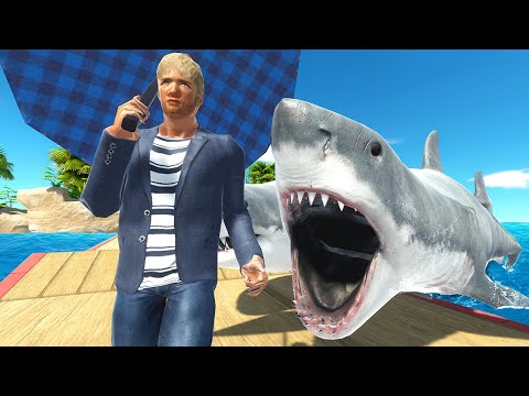 SHARK Infested Lake Survival - Animal Revolt Battle Simulator