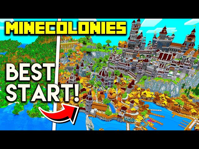 Minecolonies BEST START! Episode 1