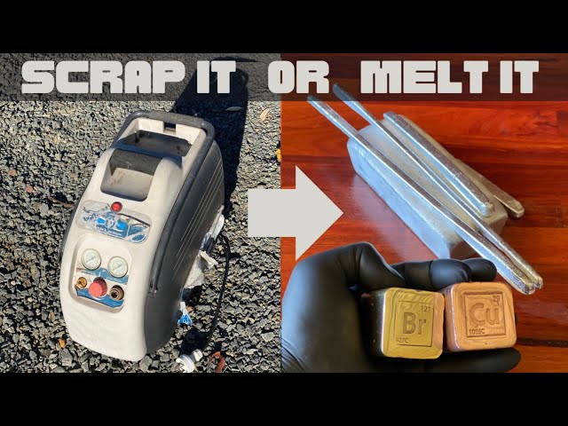 Full Compressor Tear Down - 4 Metal Melt - ASMR Metal Melting - BigStackD Casing Trash To Treasure