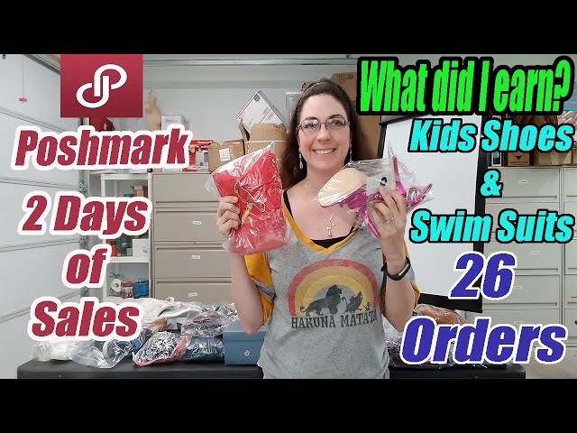 Poshmark 2 days of sales - Lots of Sharing - Kids Shoes & Swim Suits - May Sales - Online Reselling