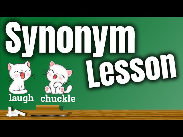 Synonyms Lesson Video