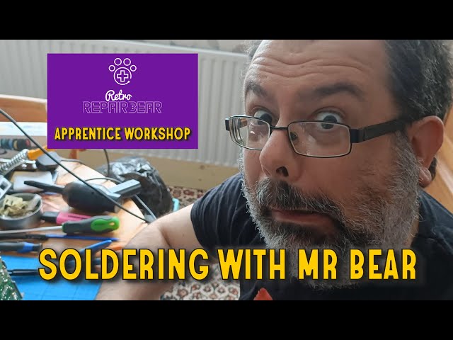 Retro Repair Bear Apprentice Workshop : Soldering A Capacitor