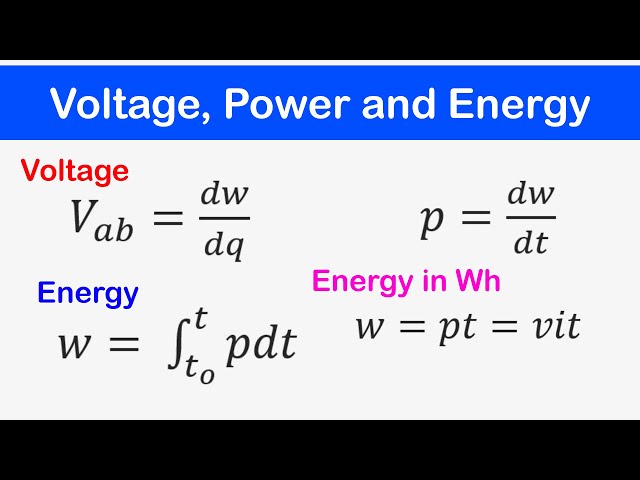 ☑️03 - Voltage, Power and Energy