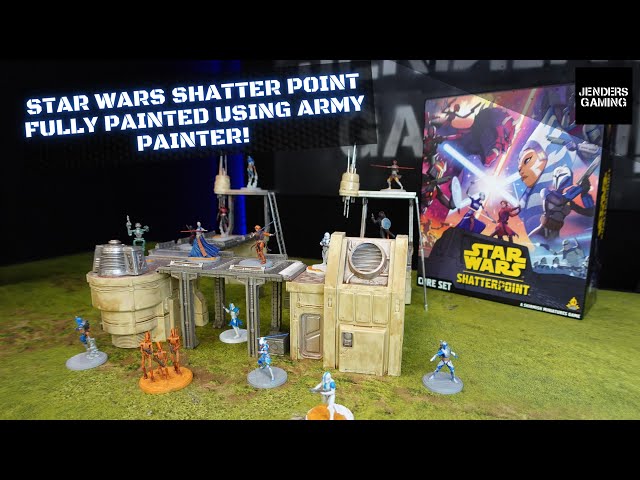 Miniature game Star Wars Shatterpoint fully painted using Army Painters paint set! Full video!