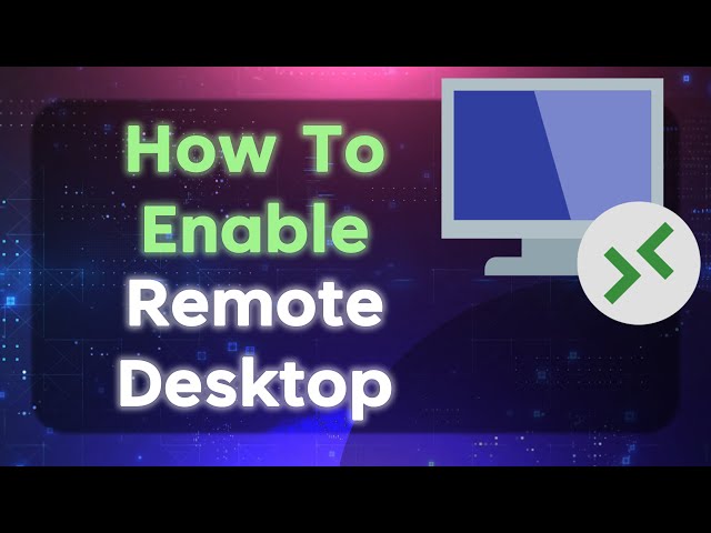 🪟 How To Enable Remote Desktop In Windows 11