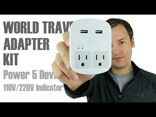 Best International Power Adapter? - Ceptics World Travel Adapter Kit with USB Review