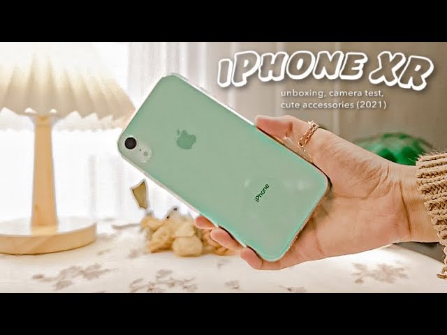 Unboxing iphone XR in 2021, cute accessories.