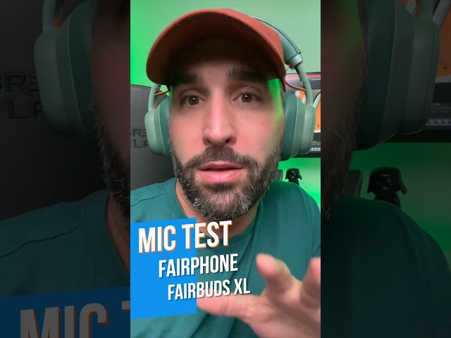 Fairphone Fairbuds XL Mic Test #shorts #mictest #headphonesreview