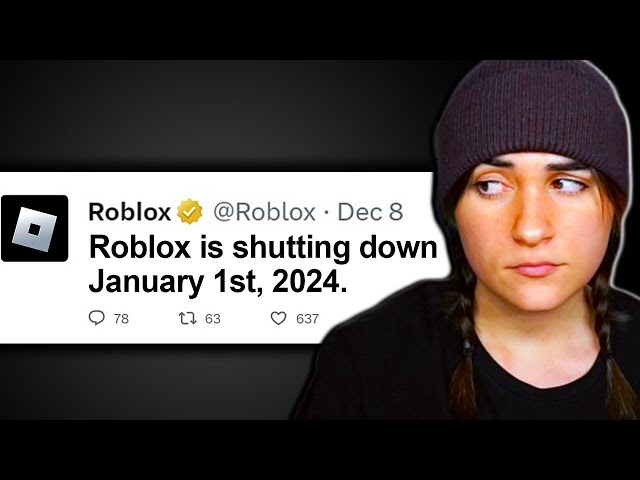 Roblox Is Shutting Down 1/1/2024