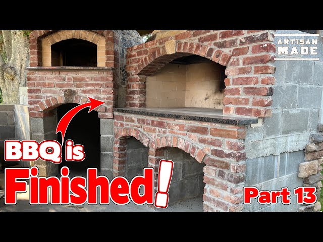How to Build a Brick Arch / Wood Fired BBQ / Outdoor Kitchen Build - Part 13 / DIY Masonry