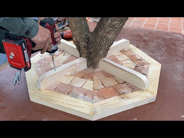 Idea Woodworking Recycled Wood From Pallets // Build Outdoor Garden Table From Discarded Pallets