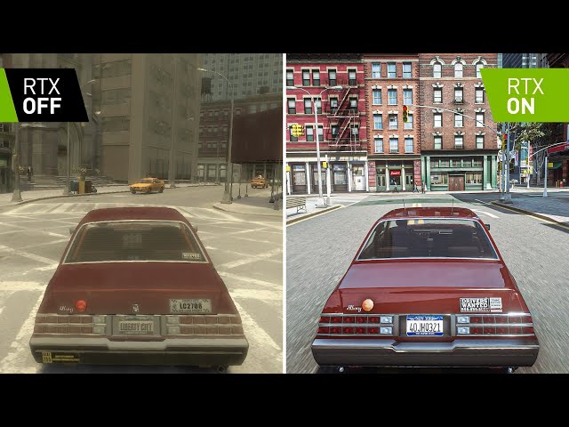GTA IV: 2008 vs 2023 Remastered Graphics Comparison - GTA IV on RTX™ 3090 Maxed-Out