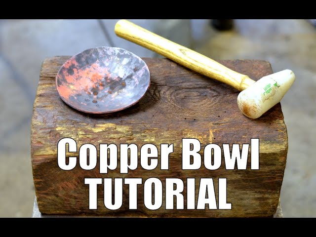How to Forge Copper Bowls on a Dishing Stump // Forming Copper for Blacksmiths