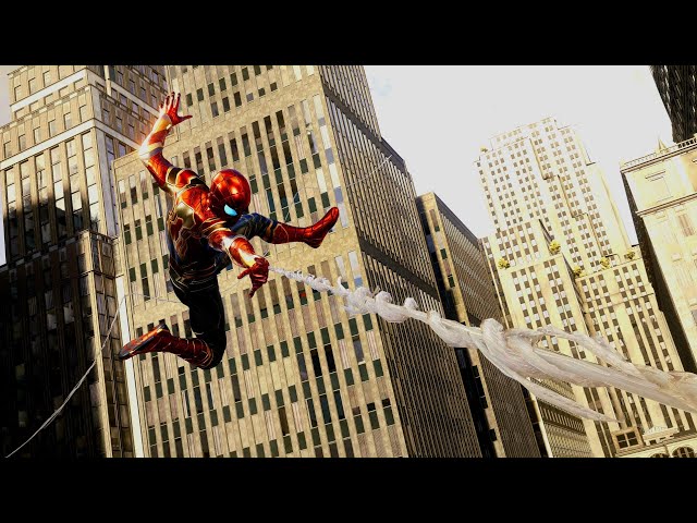 Tom Holland's Iron Suit Free Roam In Marvel's Spider-Man 2 PS5 Pro Gameplay | Marcos