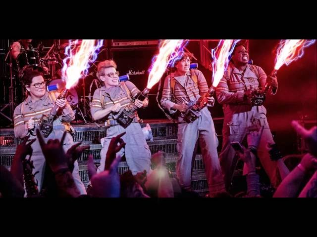 Ghostbusters' Theme with recycled Floppy Disks and Hard Drives