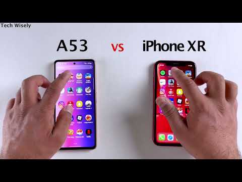 SAMSUNG A53 5G vs iPhone XR - SPEED TEST