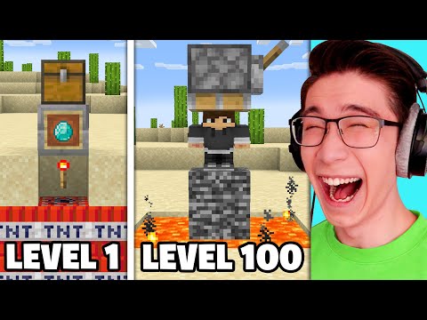 Testing Minecraft Pranks From Level 1 to Level 100