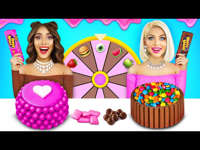 Bubble Gum VS Chocolate Food Challenge! Giant Sweets VS Bubble Gum Blowing War by RATATA CHALLENGE