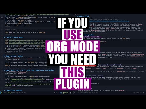 Write Everything In Emacs Org Mode? You NEED This Plugin!