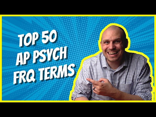 Live AP Psych Review Session - Part 2: Top 50 FRQ Terms