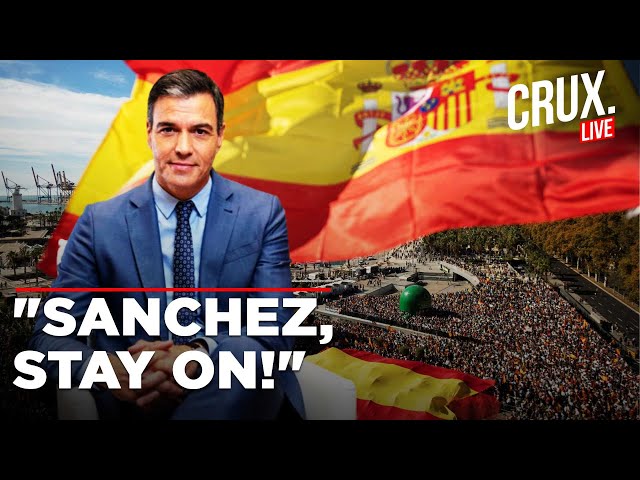 Madrid In Turmoil | Support Rally For Spain PM Pedro Sanchez After His Wife's Corruption Scandal