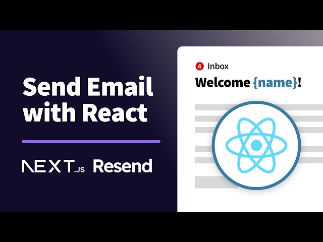 Create & Send Custom Emails with React Email & Resend