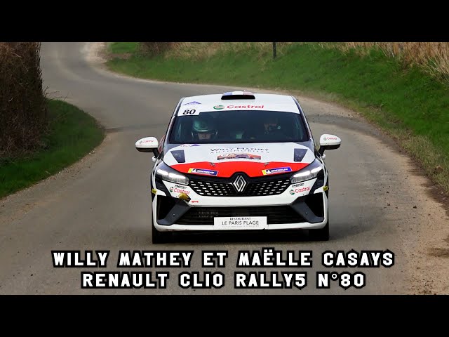Rallye du Touquet 2024 - Renault Clio Rally5 N°80 - Willy MATHEY et Maëlle CASEYS