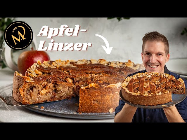 Saftige Apfel Linzertorte mit Vollkornmehl / Apfelkuchen Linzer Art