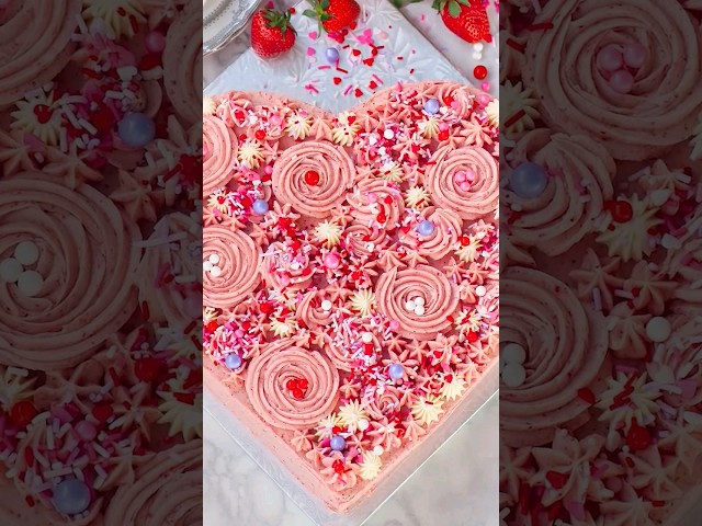 Heart Cake for Valentine's Day!!