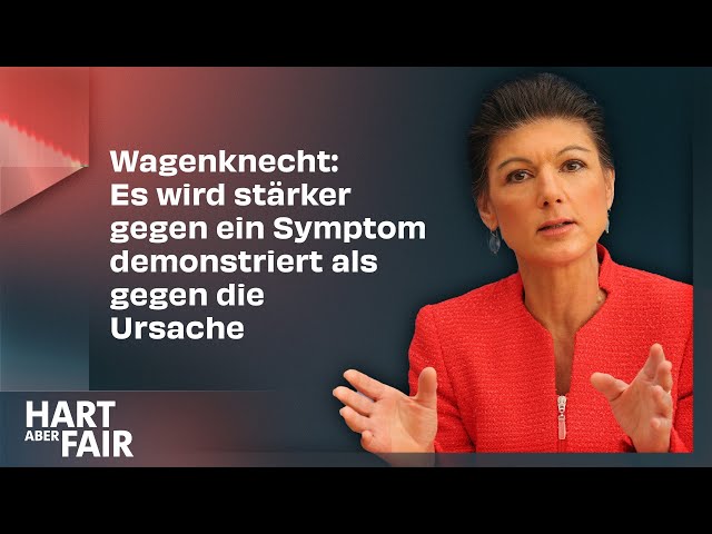 Aktivistin widerspricht Wagenknecht – Demos gegen Rechtsextremismus | HART ABER FAIR