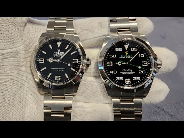 Rolex Explorer and Air-King 40mm