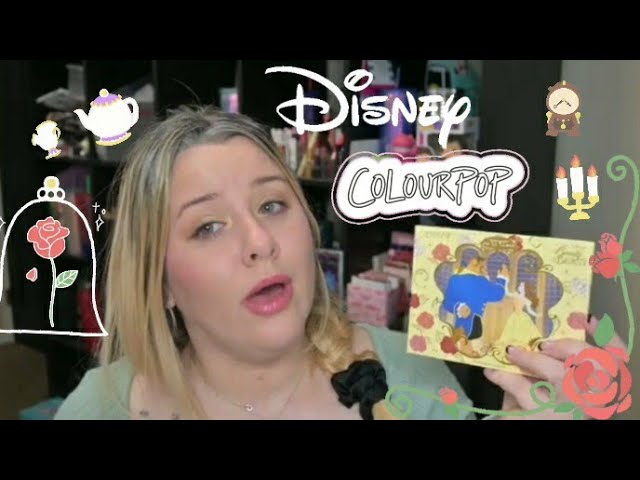 USING THE NEW CCOLOURPOP X BEAUTY AND THE BEAST DISNEY  MAKEUP COLLECTION