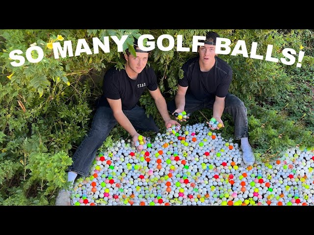 We Found Thousands of Lost Balls in the Golf Course Bushes!