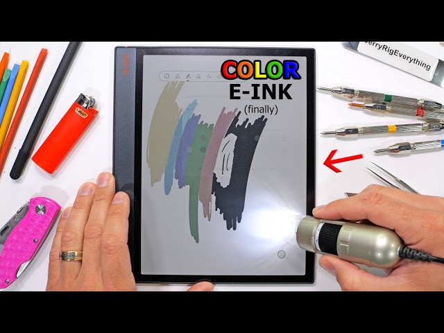 Color E-ink looks CRAZY Under a Microscope!