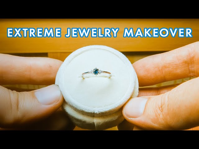 Extreme Jewelry Makeover: Oval sapphire in white gold