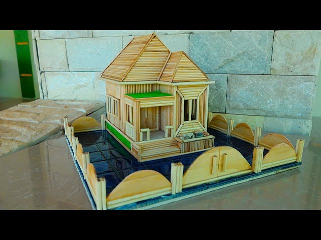 DIY   How To Make Model Villa Bamboo House