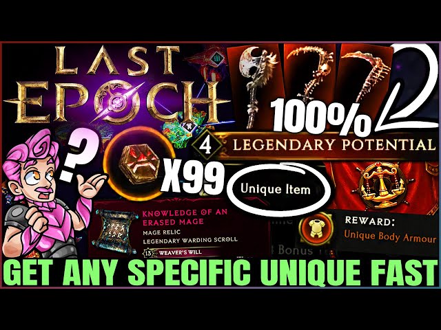 Last Epoch - ULTIMATE Gear Secrets - Get ANY Specific Unique Item FAST & EASY - Best Farm Guide!