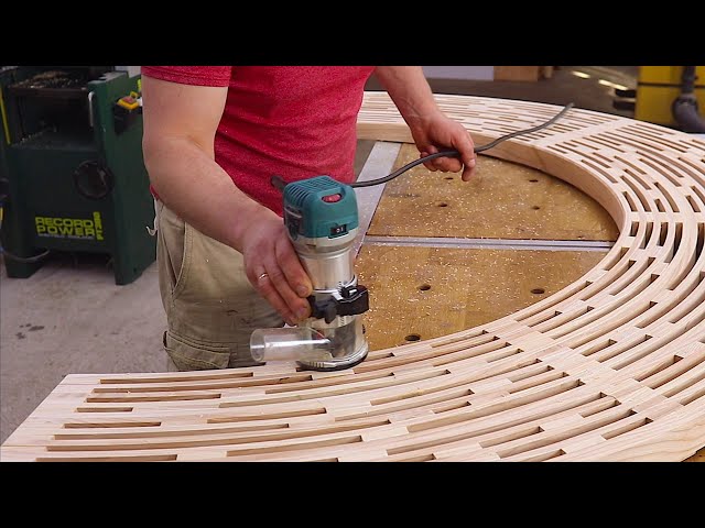 How to MAKE a Bench. Woodworking. Curved Bench.
