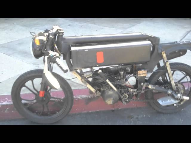 125cc Moped Deathtrap build with suicide clutch