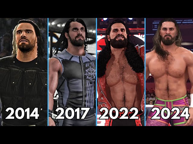 Evolution of Seth Rollins Entrance 2013 -2024 - WWE Games
