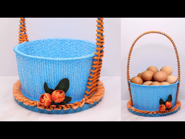 DIY Plastic bottle basket craft | Best out of waste | Easter basket | Keranjang dari botol plastik