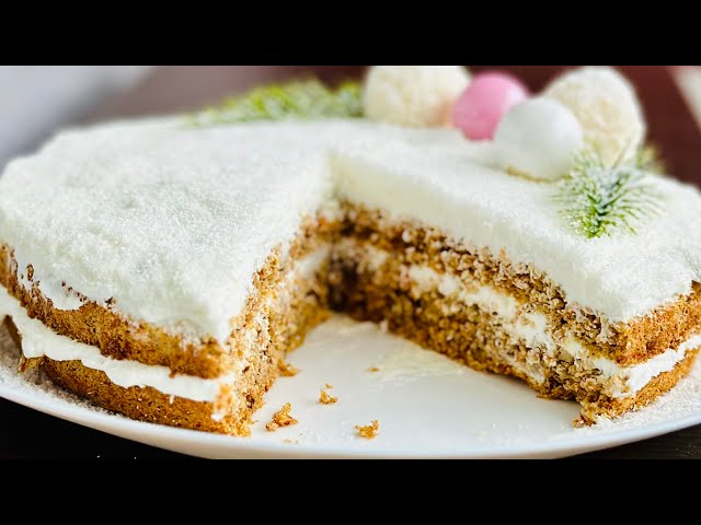 Delicate diet cake without a gram of flour! Low calorie content Low carbohydrate content