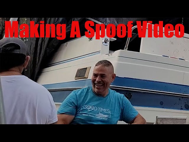 The Making Of A Spoof Video "I Dropped The Motor Through My Boat"