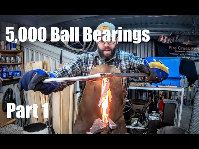 Forging A Knife From 5,000 Ball Bearings