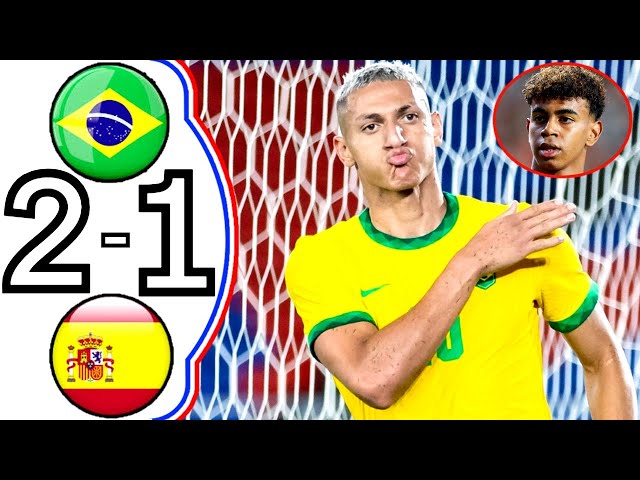 Brazil vs Spain|2-1 Brazil vs Spain|Brazil vs Spain All Goals & Highlights