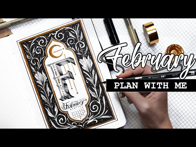 PLAN WITH ME ✦ February ✦ Bullet Journal Setup | 2020 |