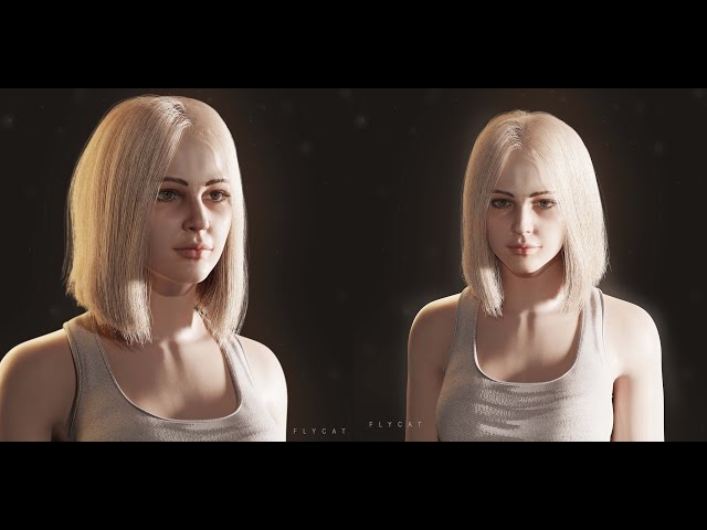 Blender 3.0 - 3D Girl Portrait -  Character Time-lapse - Cycles rendered
